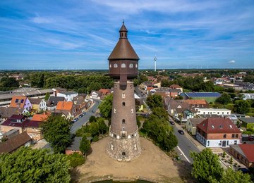 Heider Wasserturm, (c) Phantom3Pix, via Wikimedia Commons