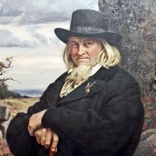 Hoffmann von Fallersleben 1898 - Gemälde von Ernst Henseler 