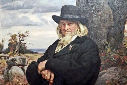 August Heinrich Hoffmann von Fallersleben - 1898, Gemälde von Ernst Henseler