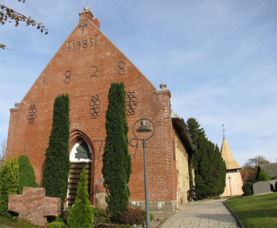 Die Kirche von Bargum, Quelle, Wikipedia Goegeo