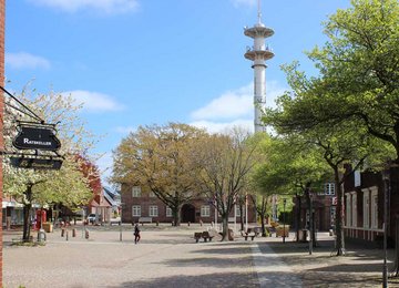 Niebüll, Marktplatz; (c) Stadtmarketing Niebüll