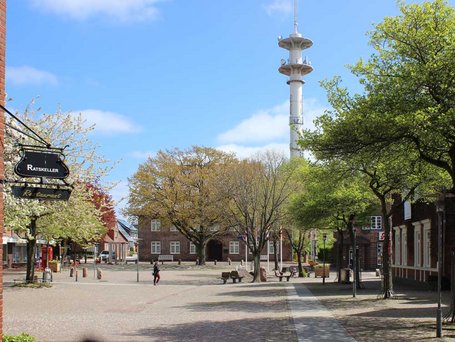 Niebüll, Marktplatz; (c) Stadtmarketing Niebüll